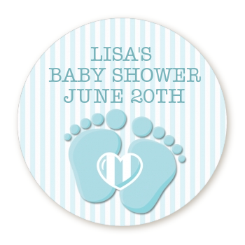 Baby Feet Baby Boy Personalized sticker labels | Baby Feet Baby Boy ...