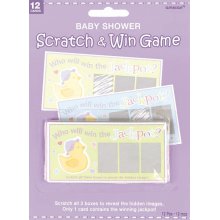 Baby Shower Scratch and Win Jackpot Game - (12 Cards Per Pack)