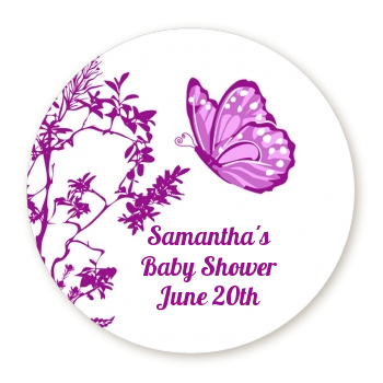 Butterfly Personalized sticker labels | Butterfly Baby ...