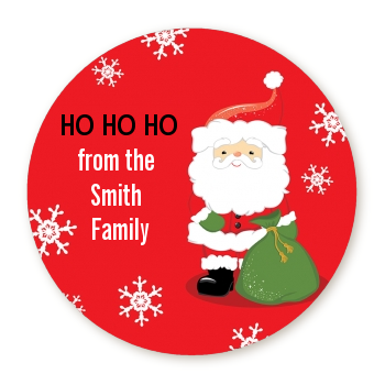 Santa Claus Personalized sticker labels | Santa Claus Christmas sticker ...