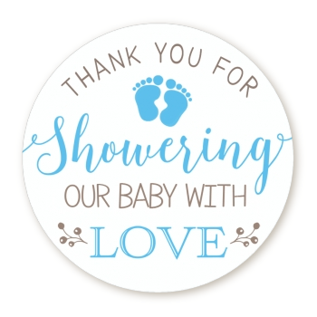 Showering Our Baby Boy Personalized sticker labels | Showering Our Baby ...