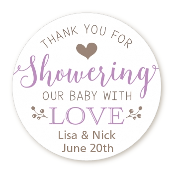 Showering With Love Personalized sticker labels | Showering With Love ...