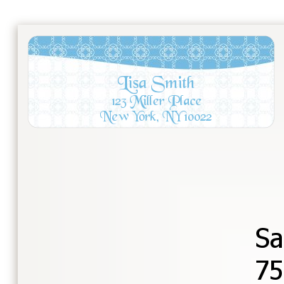 Something Blue - Bridal Shower Return Address Labels