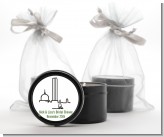 Boston Skyline - Bridal Shower Black Candle Tin Favors