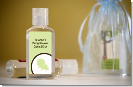 Crawling Baby Neutral - Personalized Baby Shower Hand Sanitizers Favors