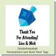 Driedel - Personalized Hanukkah Card Stock Favor Tags thumbnail