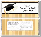 Graduation Cap - Personalized Graduation Party Candy Bar Wrappers