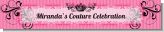 Juicy Couture Inspired - Personalized Birthday Party Banners