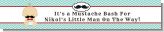 Little Man Mustache - Personalized Baby Shower Banners