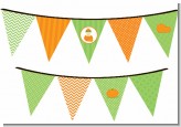 Pumpkin Baby Asian - Baby Shower Themed Pennant Set