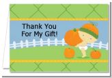 Little Pumpkin Asian - Birthday Party Thank You Cards