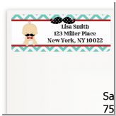 Little Man Mustache - Baby Shower Return Address Labels