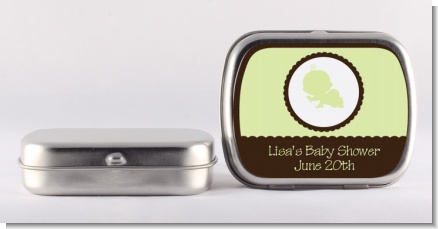 Crawling Baby Neutral - Personalized Baby Shower Mint Tins