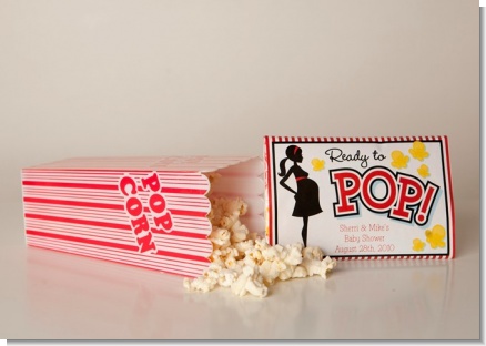 Baby Shower Popcorn Wrappers - Personalized Popcorn Wrapper Baby Shower Favors