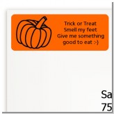 Pumpkin - Halloween Return Address Labels