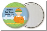 Pumpkin Baby Caucasian - Personalized Baby Shower Pocket Mirror Favors