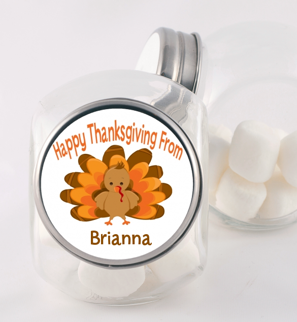 Thanksgiving candy jar